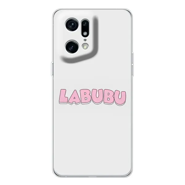 Чехол с принтом «Лого Лабубу» для OPPO Find X5 Pro Чехол с принтом «Лого Лабубу» для OPPO Find X5 Pro