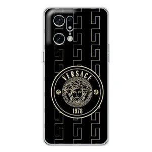 Чохли VERSACE для Файнд Х5 Про (PREMIUMPrint) (Лого Версаче)