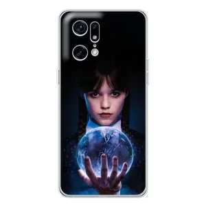 Чехол с дизайном Венздей 2 на OPPO Find X5 Pro (Магическая сфера Уэнздей)