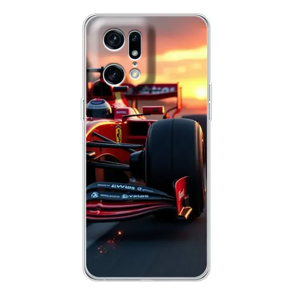 Чехол с принтом «Макларен на закате» для OPPO Find X5 Pro