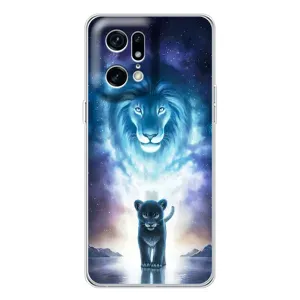 Чехол со Львом для OPPO Find X5 Pro (VPrint) (Маленький лев)
