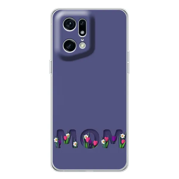 Чехол с принтом «Мама в цветах» для OPPO Find X5 Pro