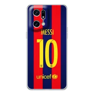 Чехлы Месси для OPPO Find X5 Pro (AlphaPrint) (Messi Barca 10)