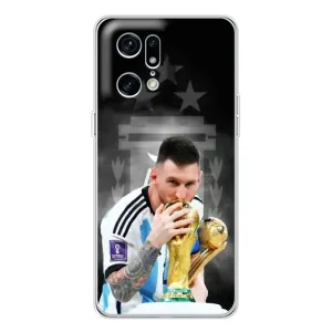Чехлы для OPPO Find X5 Pro (Leo чемпион) (AlphaPrint) (Месси Чемпион)
