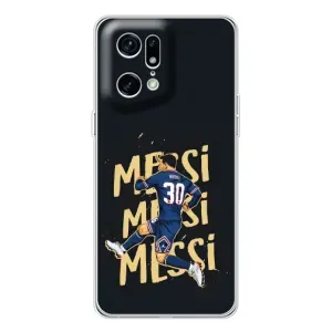 Чехлы для OPPO Find X5 Pro (Leo чемпион) (AlphaPrint) (Messi ПСЖ)