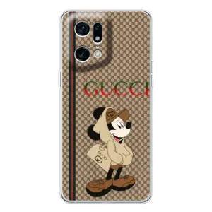 Чехлы ГУЧЧИ для Файнд Х5 Про (AlphaPrint) (Mickey GUCCI)