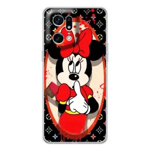 Чехол Disney Mouse OPPO Find X5 Pro (PREMIUMPrint) (Минни Маус ЛВ)