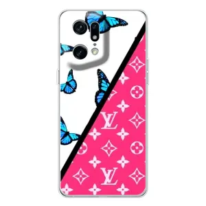 Бренднові Чохли для OPPO Find X5 Pro - (PREMIUMPrint) (Мода LV)