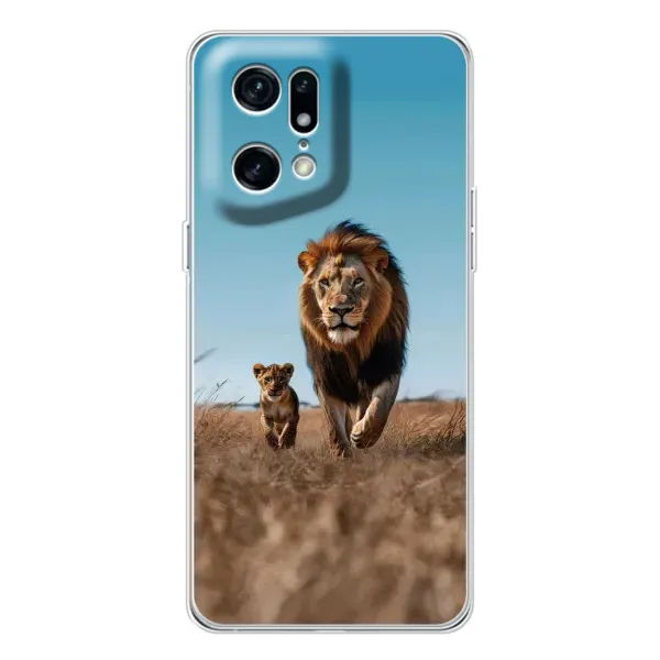 Чехол с принтом «Мусафа и Симба» для OPPO Find X5 Pro
