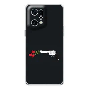Чехлы (ART) Цветы на OPPO Find X5 Pro (VPrint) (Неожиданные цветы)