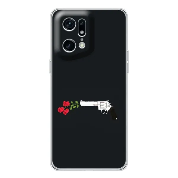 Чехол с принтом «Неожиданные цветы» для OPPO Find X5 Pro