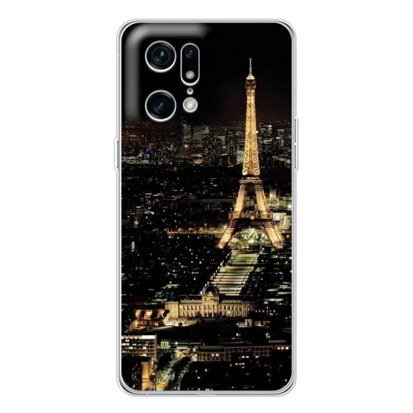 Чехол с принтом «Ночной Париж» для OPPO Find X5 Pro