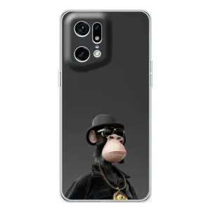 Чехлы с Обезьянами NFT для OPPO Find X5 Pro (AlphaPrint) (Обезьяна NFT)