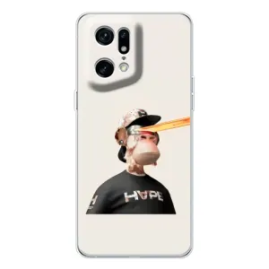 Чехлы с Обезьянами NFT для OPPO Find X5 Pro (AlphaPrint) (обезьяна NFT в очках)