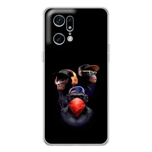 Чохол з Мавпами OPPO Find X5 Pro - (AlphaPrint)