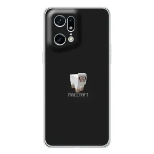 Чохол Майнкрафт на OPPO Find X5 Pro (AlphaPrint) Minecraft (Овечка Майнкрафт)