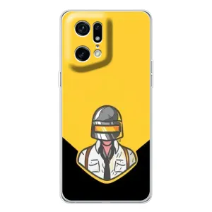 Чехол PUBG для Файнд Х5 Про (AlphaPrint) (Пабг в шлеме)