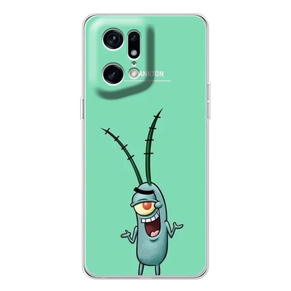 Чохол з принтом «Персонаж Планктон» для OPPO Find X5 Pro