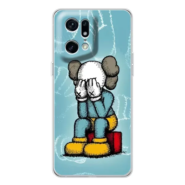 Чехол с принтом «Плач Bearbrick» для OPPO Find X5 Pro