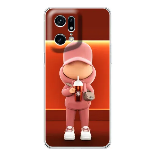 Чехол с принтом «С Кофе» для OPPO Find X5 Pro Чехол с принтом «С Кофе» для OPPO Find X5 Pro