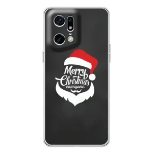 Рождественские Чехлы для OPPO Find X5 Pro (VPrint) (Санта Крисмас)