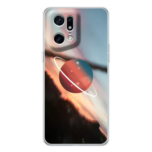 Чехол с принтом «Сатурн» для OPPO Find X5 Pro
