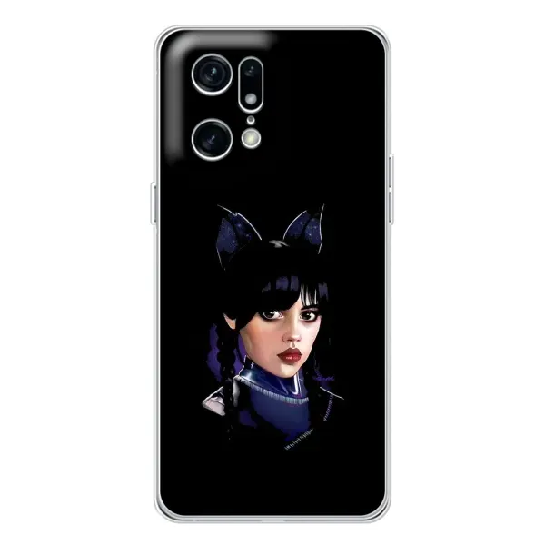Чехол с принтом «серьезная Уэнздей» для OPPO Find X5 Pro