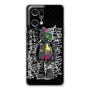 Чохли для OPPO Find X5 Pro - Bearbrick Louis Vuitton (PREMIUMPrint) (Стиль Bearbrick)