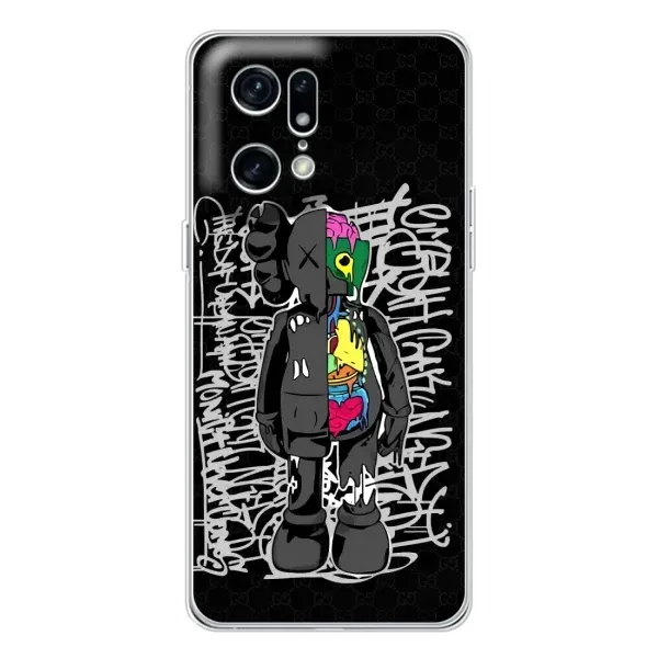 Чехол с принтом «Стиль Bearbrick» для OPPO Find X5 Pro