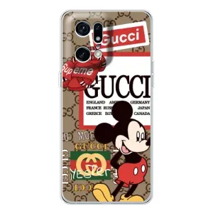 Чехол Disney Mouse OPPO Find X5 Pro (PREMIUMPrint) (Стильный Микки)