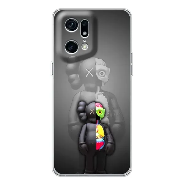 Чехол с принтом «Тело Bearbrick» для OPPO Find X5 Pro