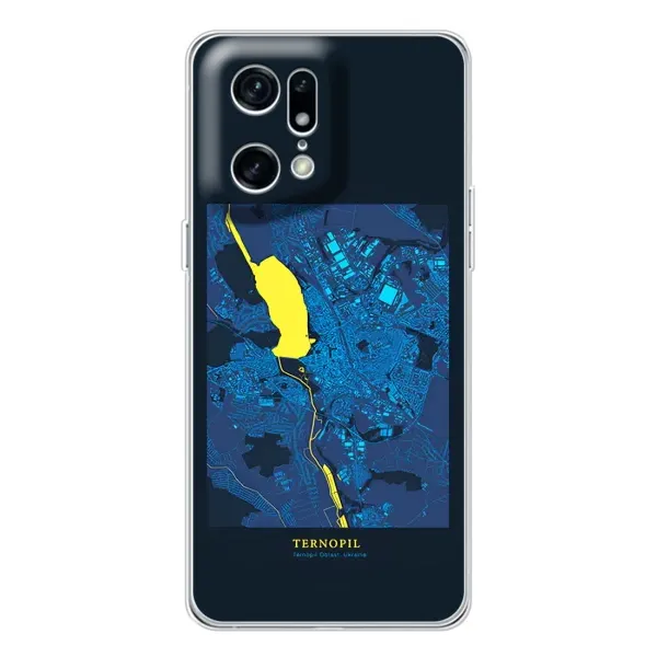 Чехол с принтом «Тернополь» для OPPO Find X5 Pro
