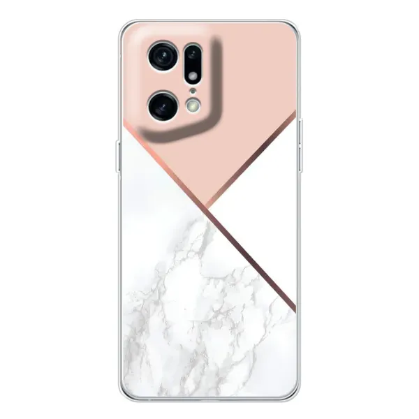 Чехол с принтом «Тройной мрамор» для OPPO Find X5 Pro