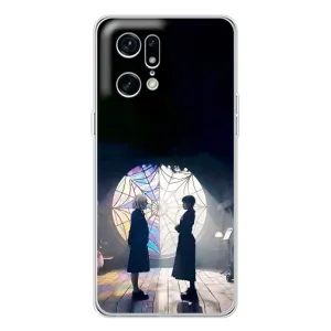 Чехлы Венсдей на OPPO Find X5 Pro Уэнсдей (AlphaPrint) (Уэнздей и Инид)