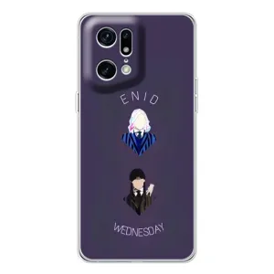 Чехлы Венсдей на OPPO Find X5 Pro Уэнсдей (AlphaPrint) (Уэнздей и подруга)