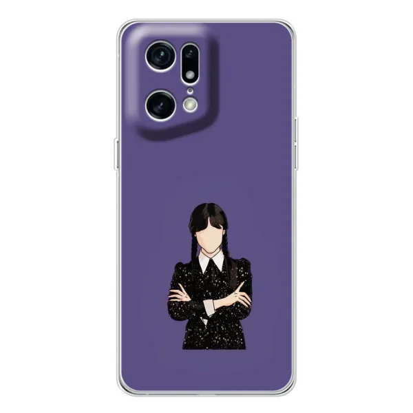 Чехол с принтом «Уэнздей в черном» для OPPO Find X5 Pro