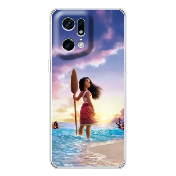 Чехол с принтом «Моана с веслом» для OPPO Find X5 Pro