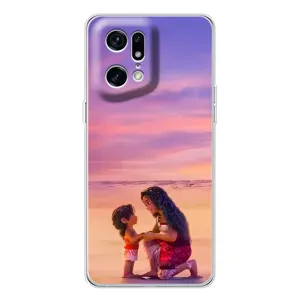 Чехол с мультфильмом Моана OPPO Find X5 Pro (Маленькая Ваяна)