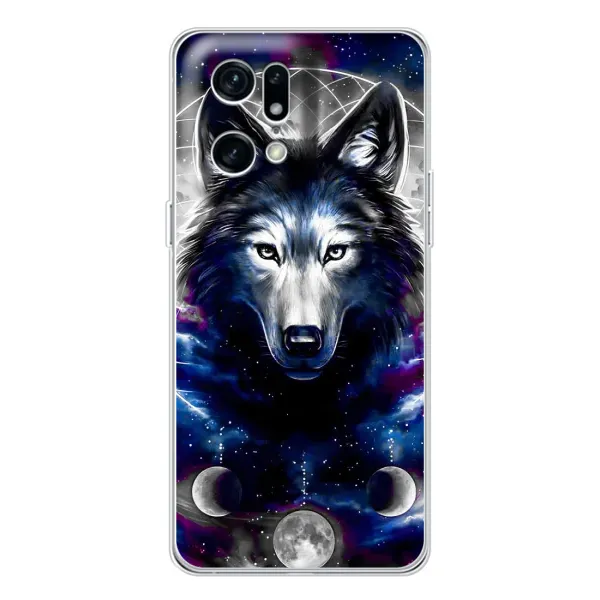 Чехол с принтом «Волк» для OPPO Find X5 Pro Чехол с принтом «Волк» для OPPO Find X5 Pro