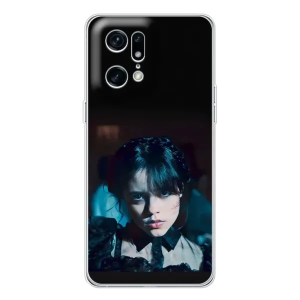 Чехол с принтом «взгляд Уэнздей» для OPPO Find X5 Pro