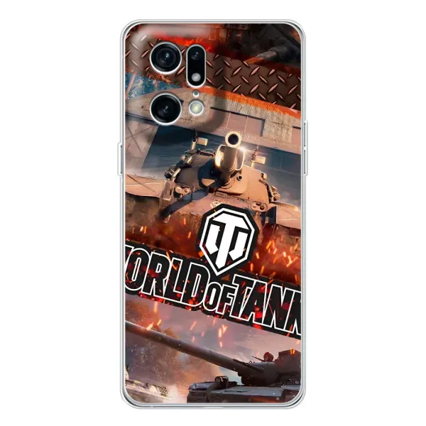 Чохол з принтом «World of Tanks» для OPPO Find X5 Pro