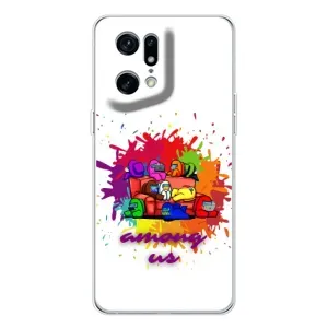 Чехол Амонг Ас для OPPO Find X5 Pro (AlphaPrint) (Яркий АмонгАс)