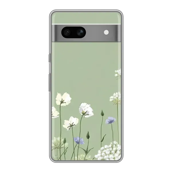Чехол с принтом «Цветы на зеленом» для OPPO K15s