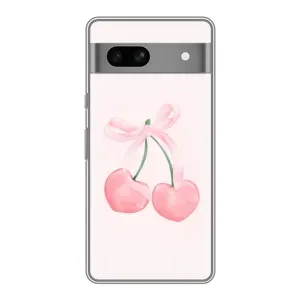 Чехол с розовым рисунком для OPPO K15s (Розовые вишни)