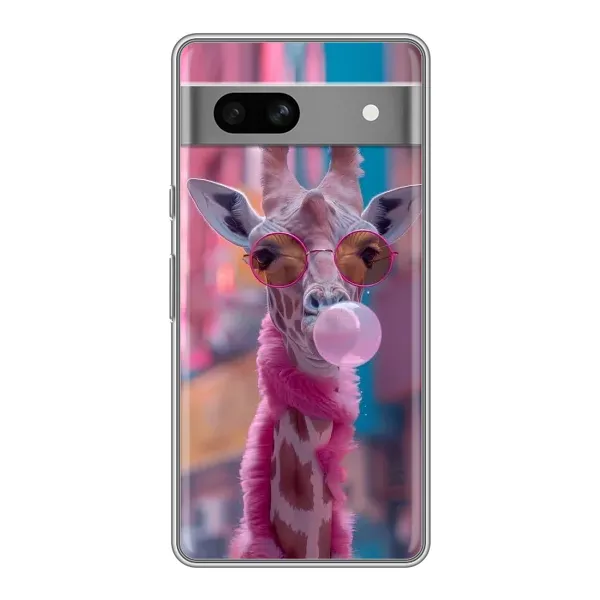 Чохол з принтом «Стильна жирафа» для OPPO K15s