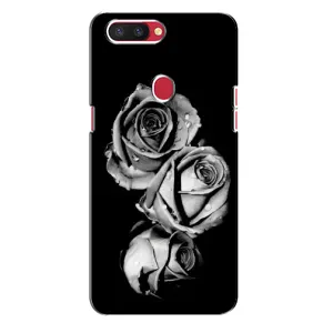 Чохол з картинкою (Стильні) OPPO P11c - (AlphaPrint) (Чорна троянда)