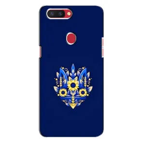 Чохли для Oppo R11s Укр. Символіка (AlphaPrint) (Квітковий Герб)