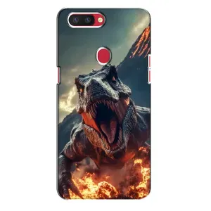 Чохол з картинкою 'Хижаки' для Oppo R11s (Вогняний динозавр)