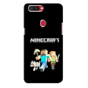 Чехол Майнкрафт на Oppo R11s (AlphaPrint) Minecraft (герои Minecraft)
