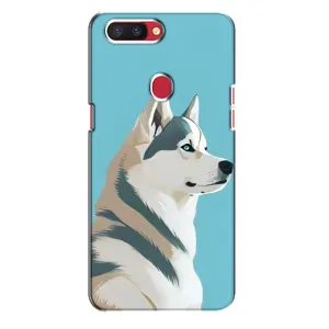 Чохол з Хаскі Oppo R11s - (AlphaPrint) (Хаскі арт)